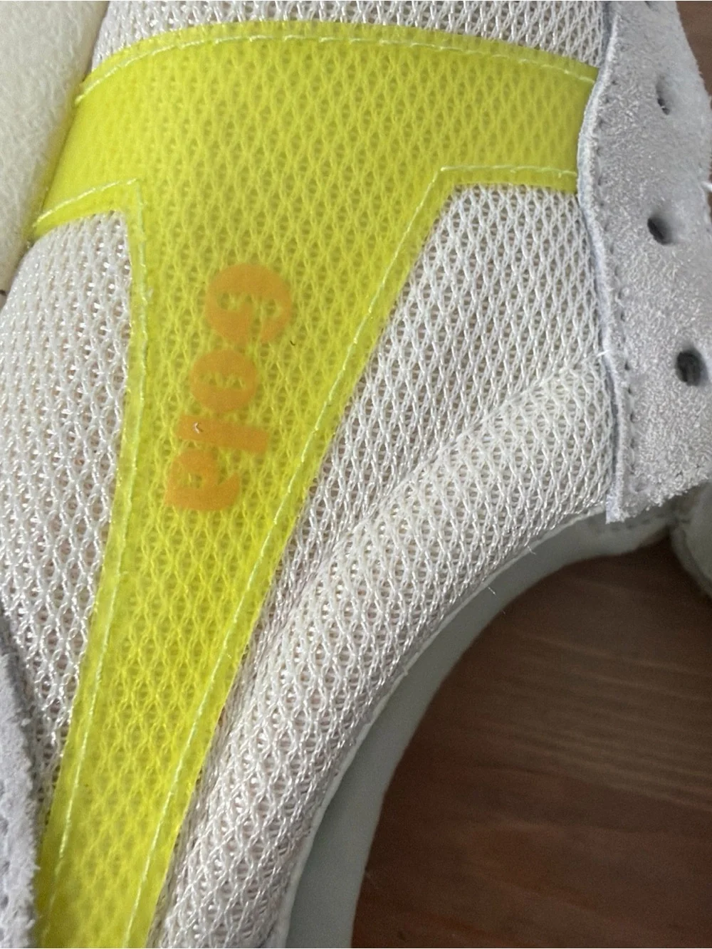 Gola Vancouver Mesh Sneakers Citron Yellow Lace Up Athletic Shoes Womens Size 7
